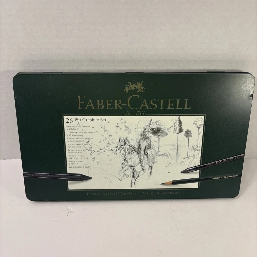 New Faber-Castell 26 Pitt Artists' Graphite Pencils Tin – Some Missing